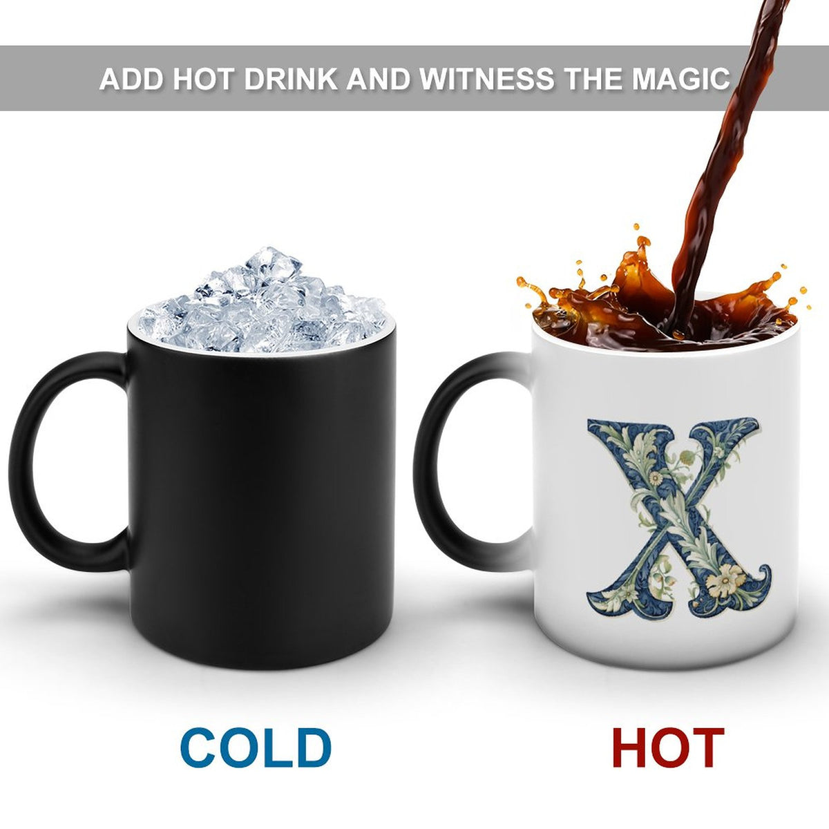 Color Change Mug - Letter X