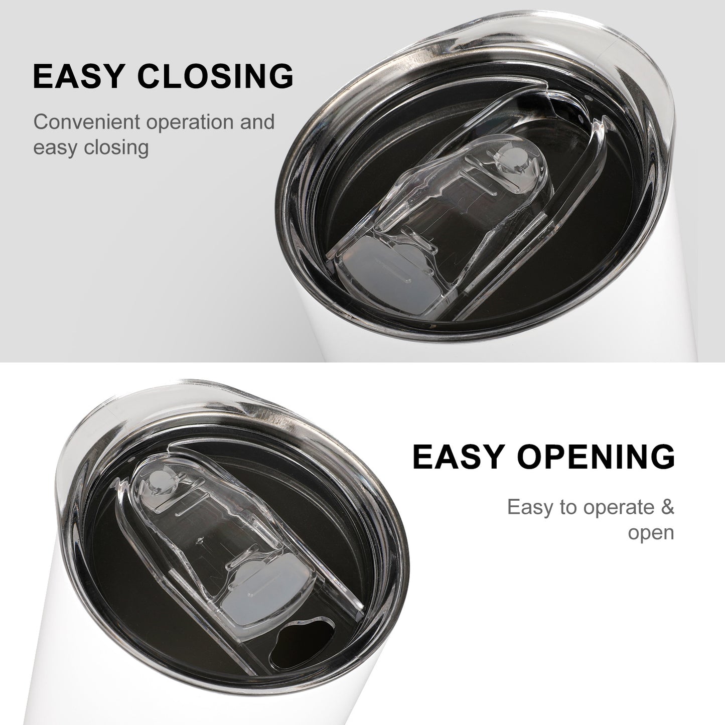 Insulated Drinking Cups with Lids