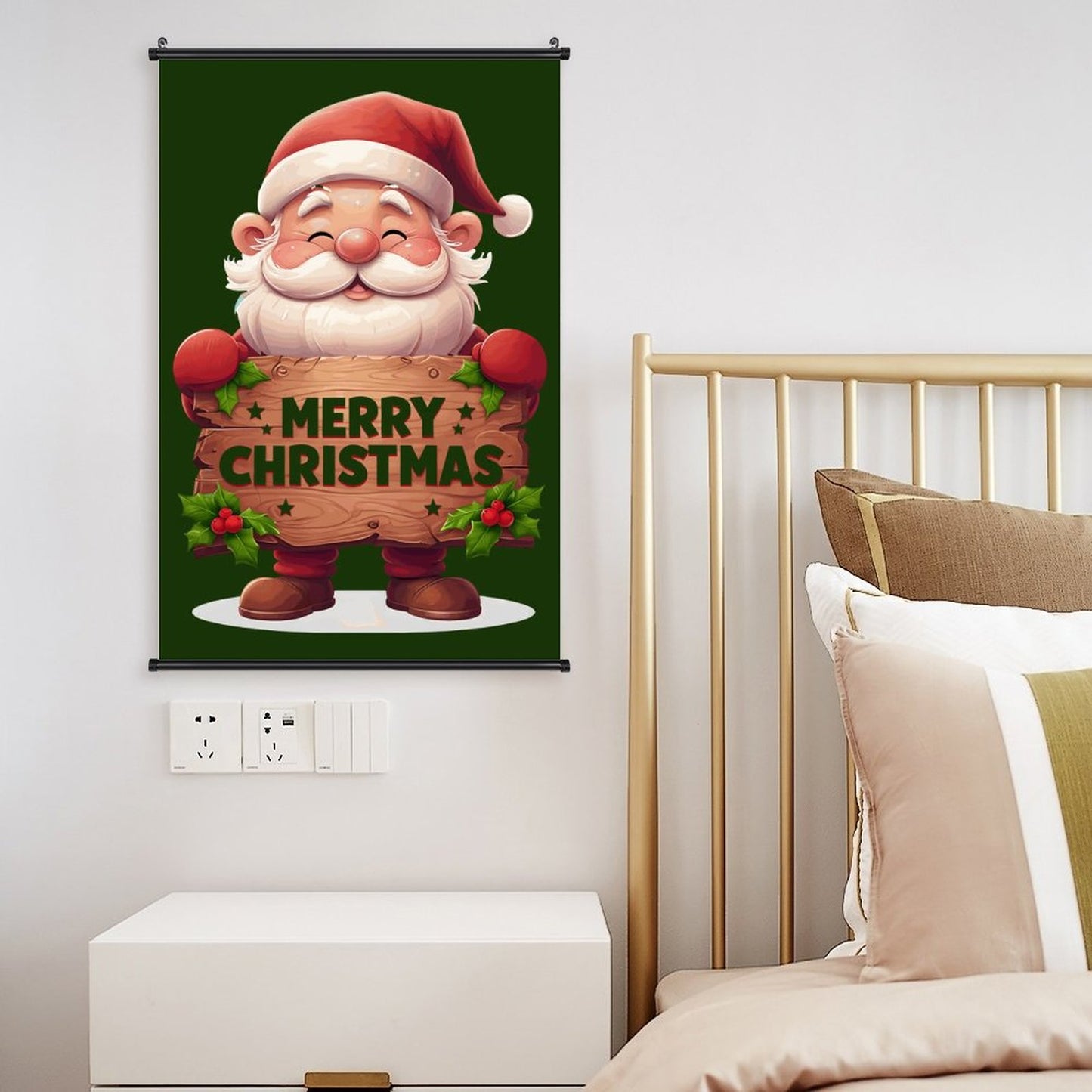 Canvas Hanging Poster with Scrolls-16"x24"/ 40x60cm