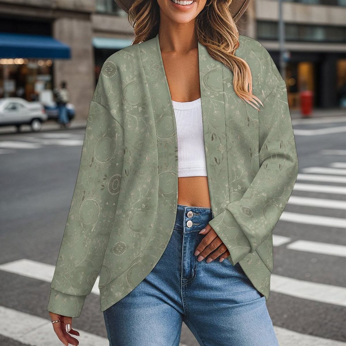 Women's Drop Shoulder Cardigan