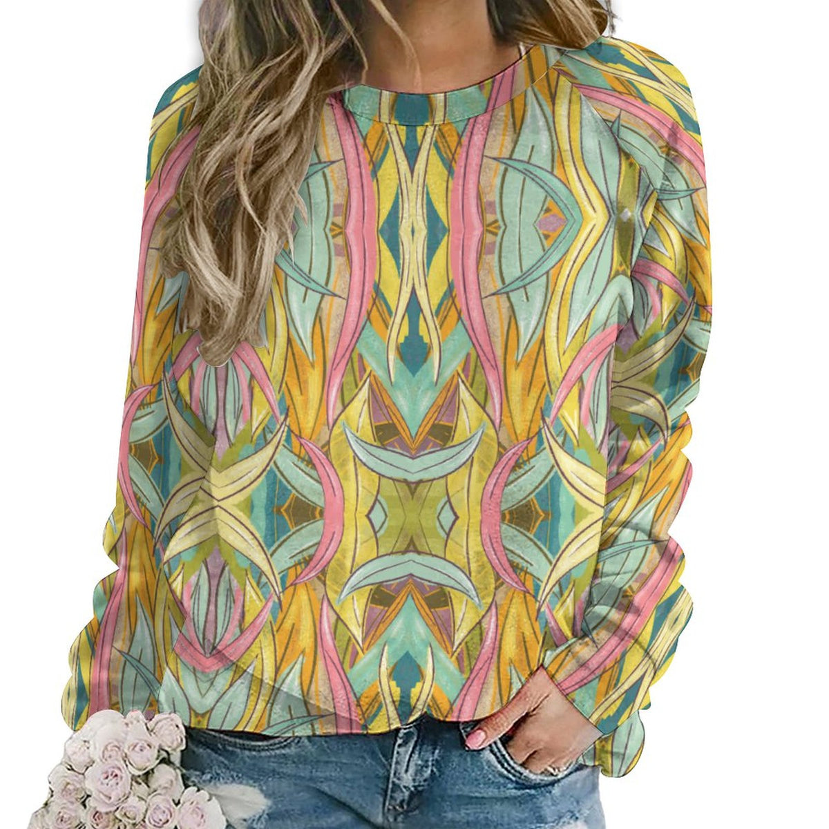 Custom Sweatshirt Designs Raglan Style