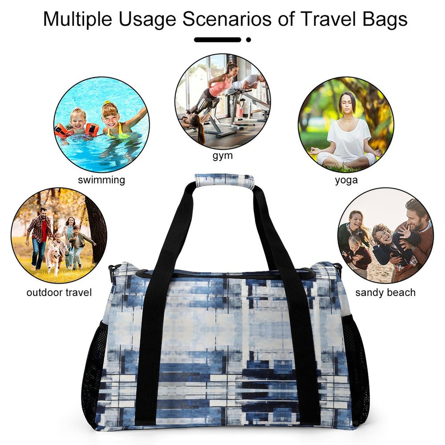Travel Duffel Bag - Blue