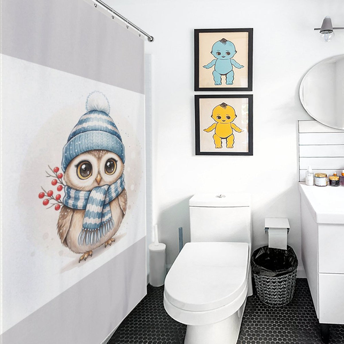 Owl Shower Curtain