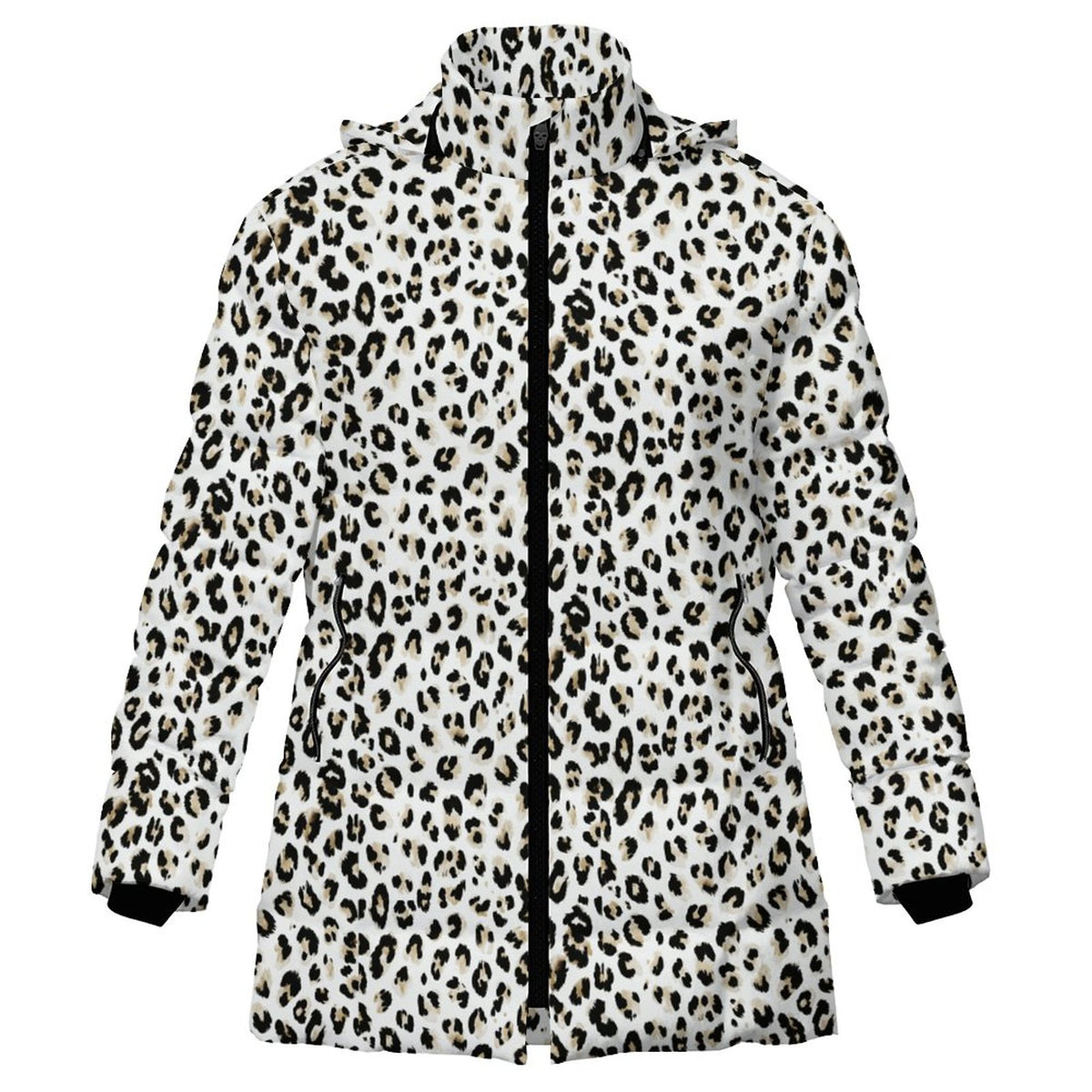 Winter Quilted Long-Sleeve Hooded Outerwear
