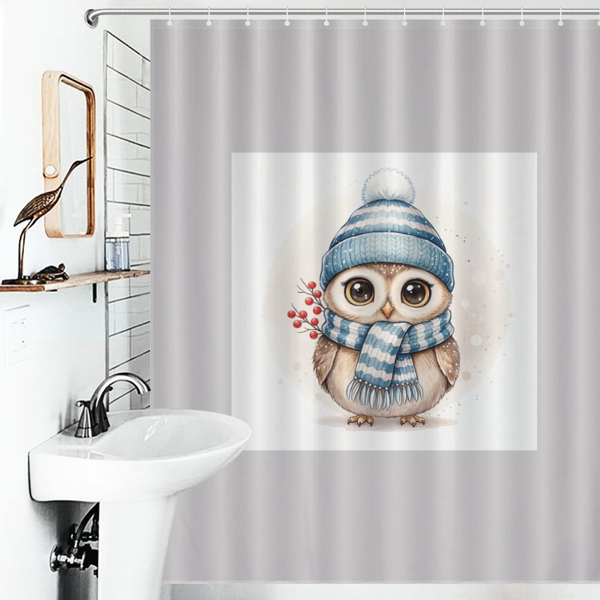 Owl Shower Curtain