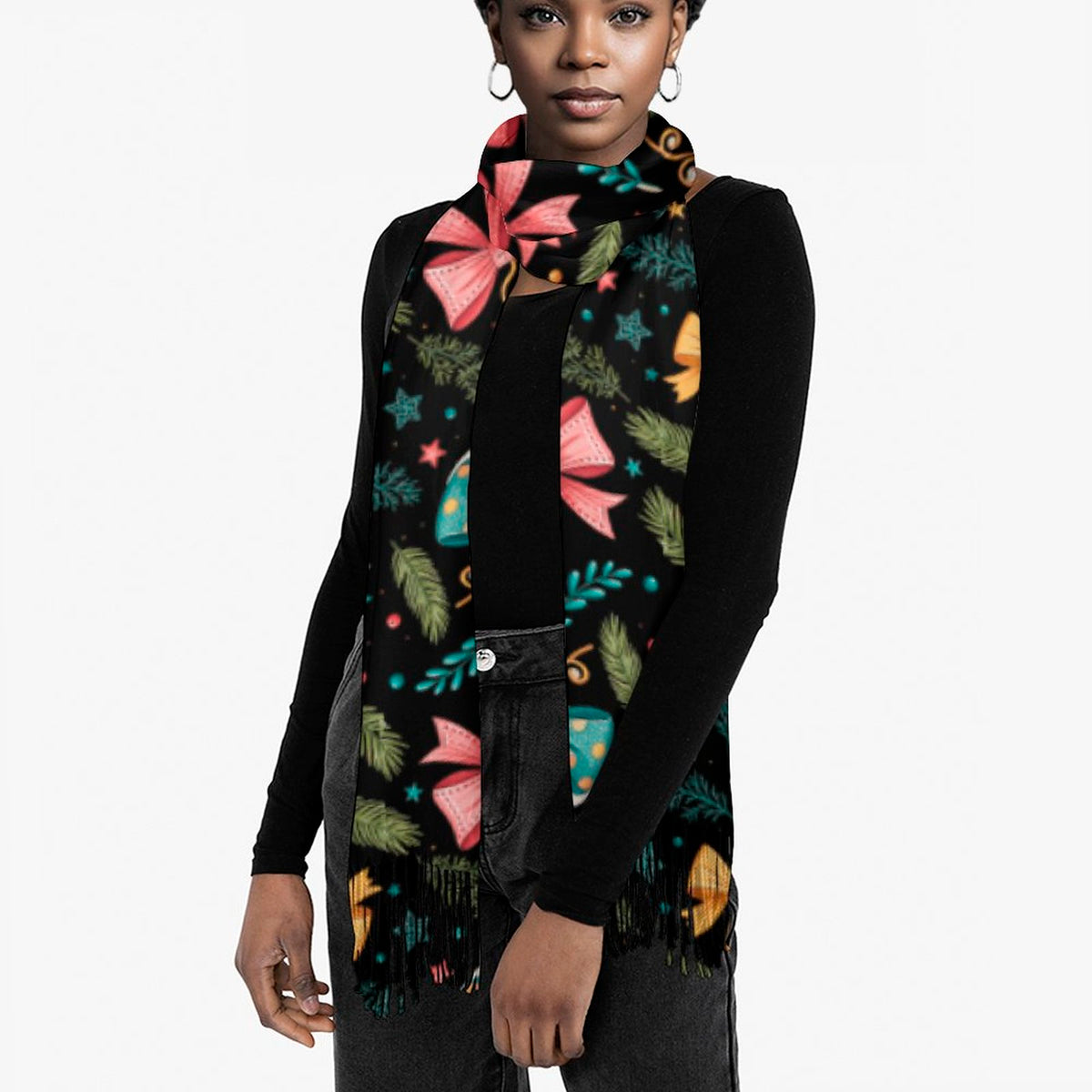 Cashmere-like Tassel Scarf
