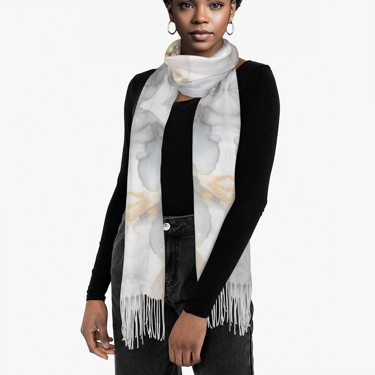 Cashmere-like Tassel Scarf