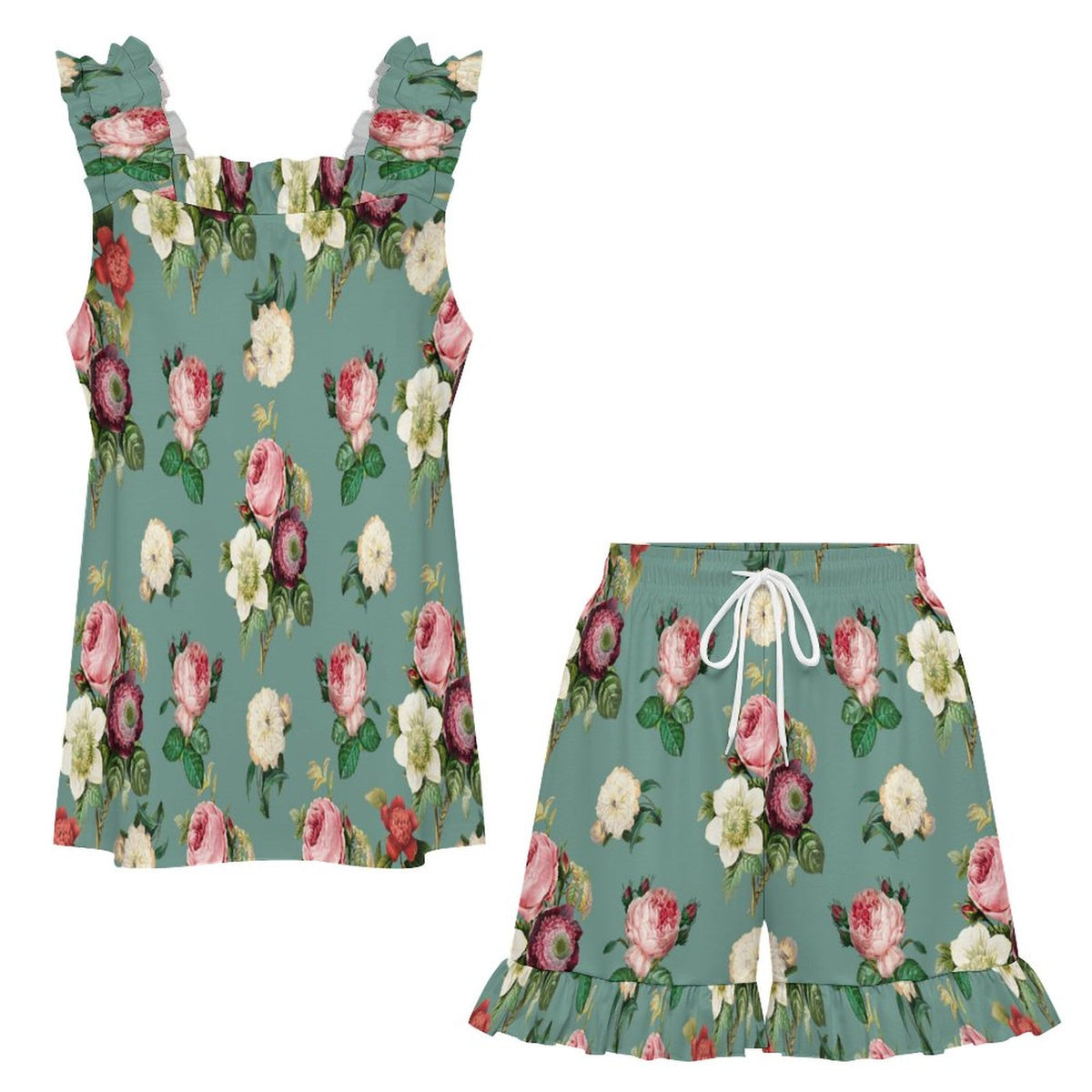 Ruffled Pajama Set