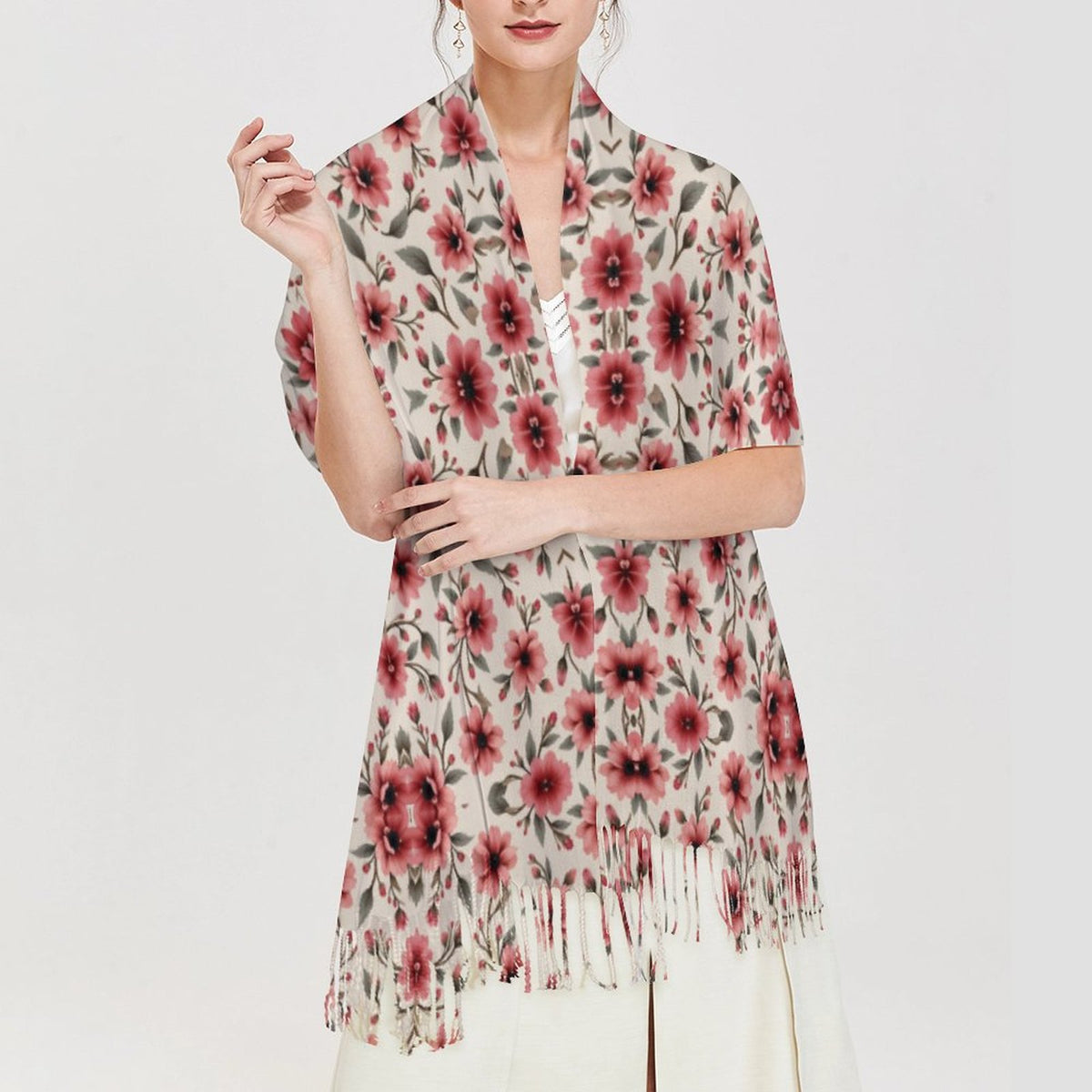 Cashmere-like Tassel Scarf
