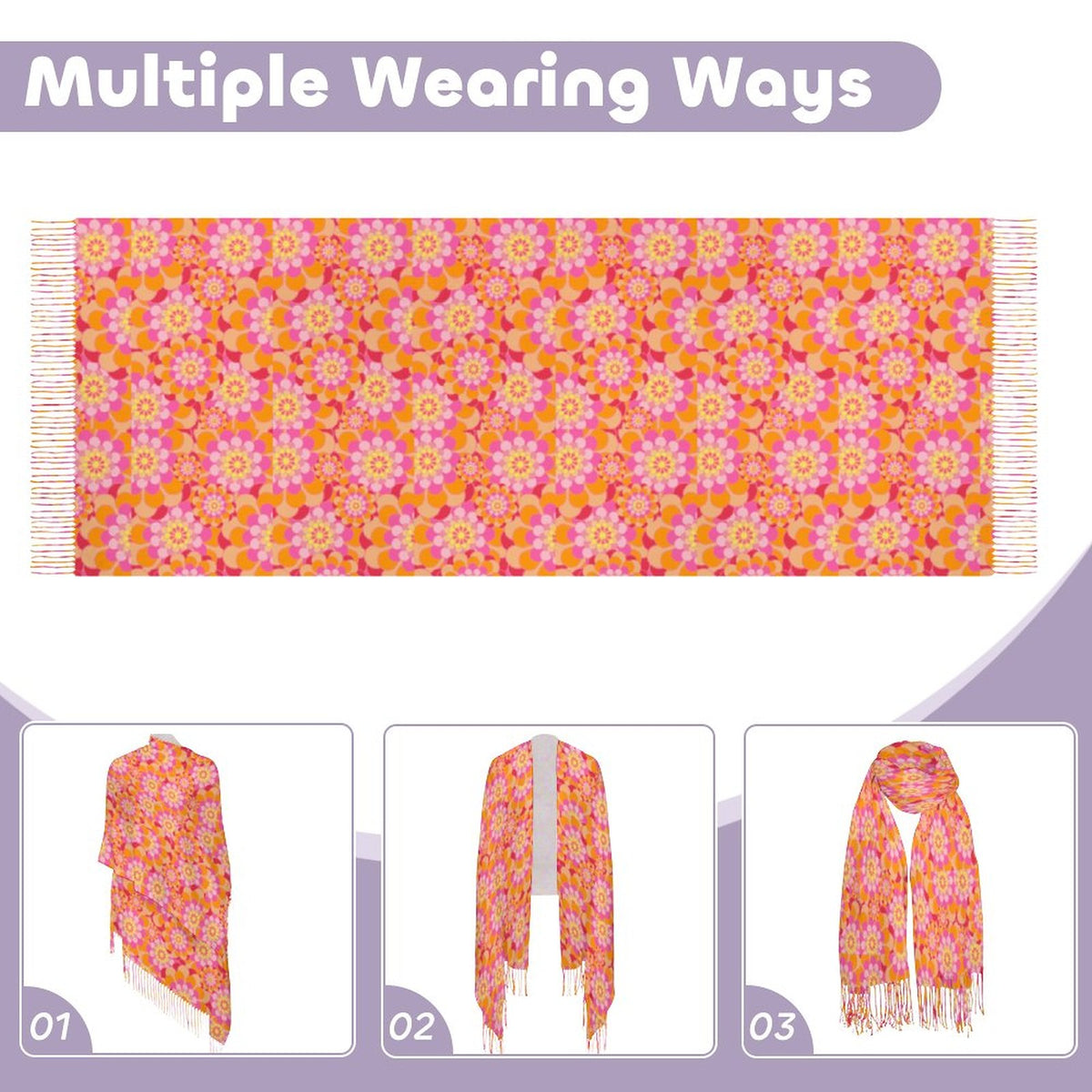 Cashmere-like Tassel Scarf