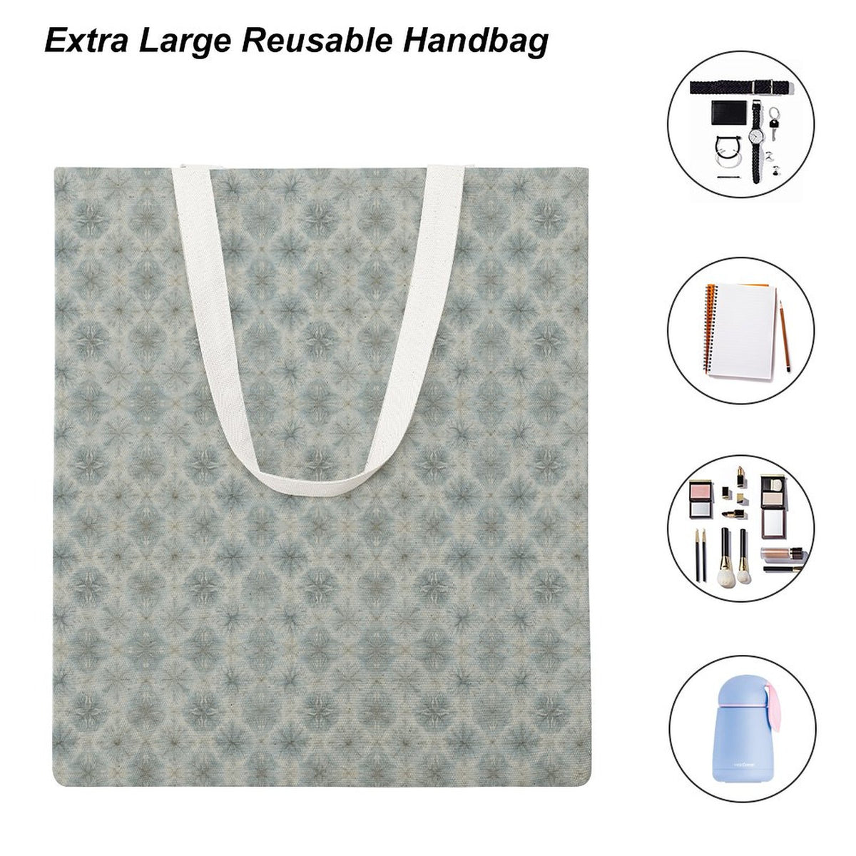 Martin Canvas Tote Handbag with Dual-sided Printing