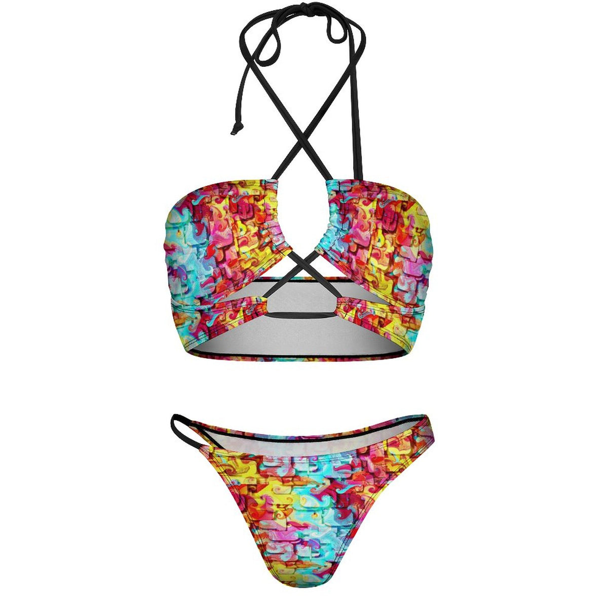 Colorful Custom Design Bikini Swimsuit
