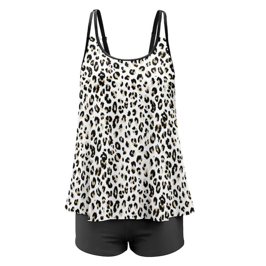 Plus Size Women Tankini 2-Piece Swimsuit