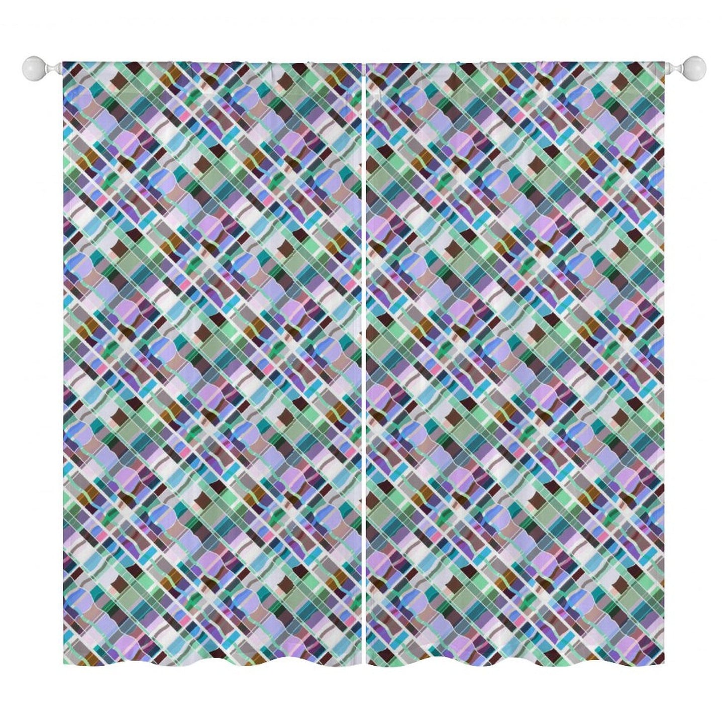 Sheer Curtain Colorful
