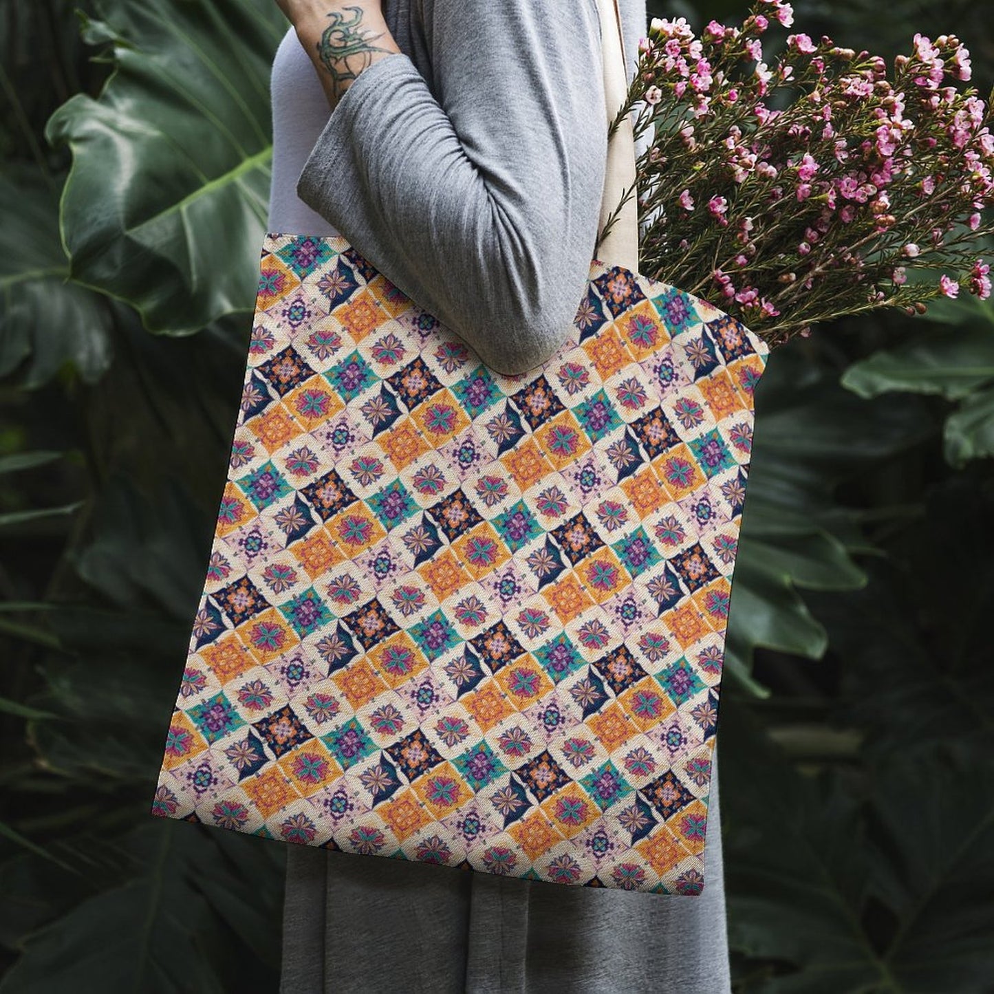 Martin Canvas Tote Handbag-15"x18"/38x46cm (Dual-sided Printing)