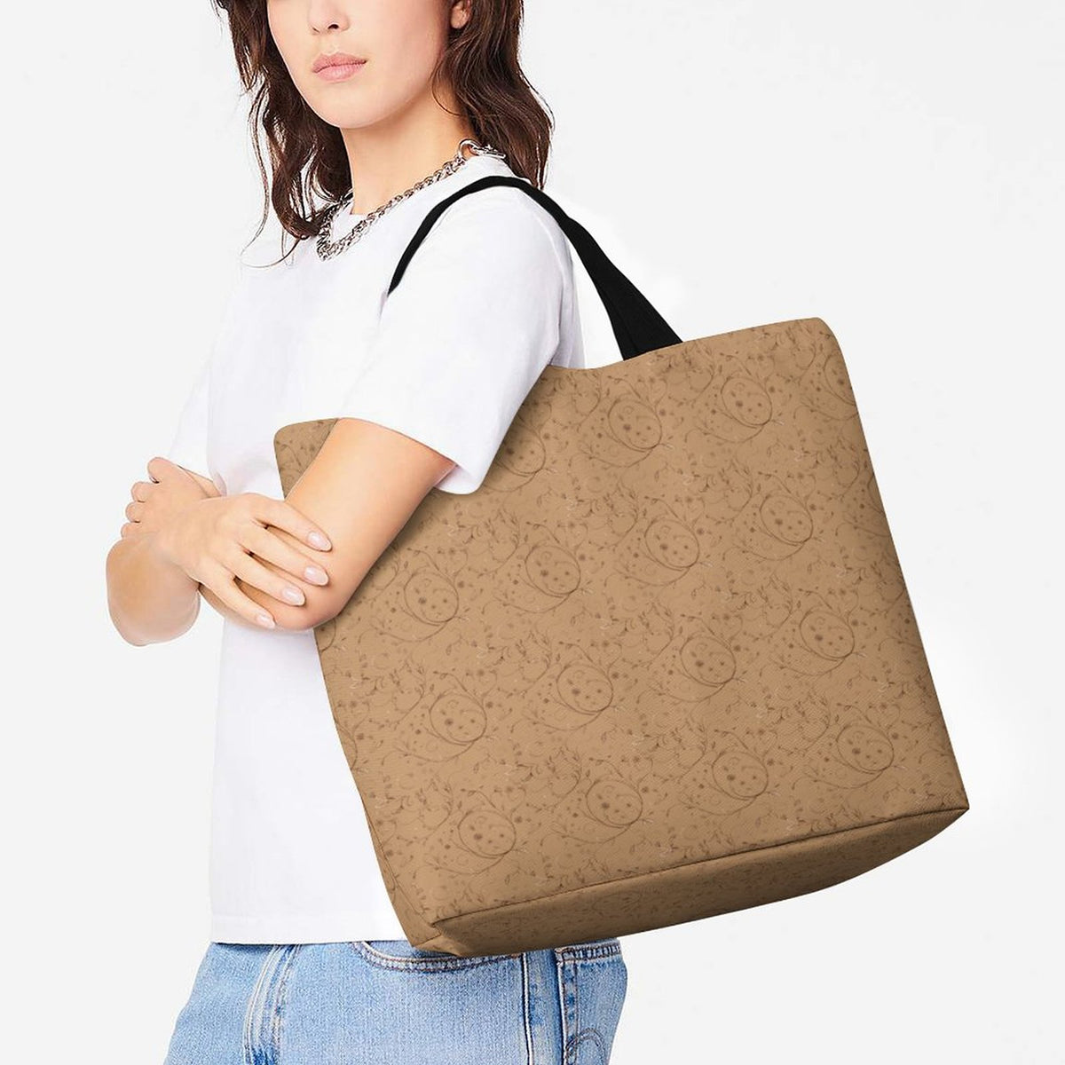 Large One Shoulder Shopping Bag