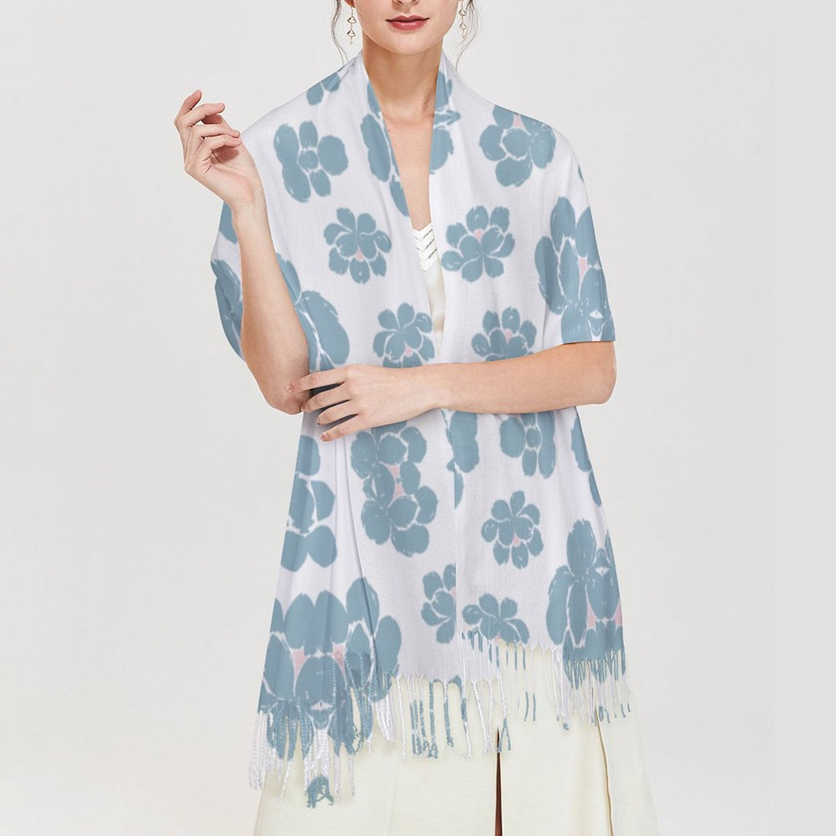Cashmere-like Tassel Scarf