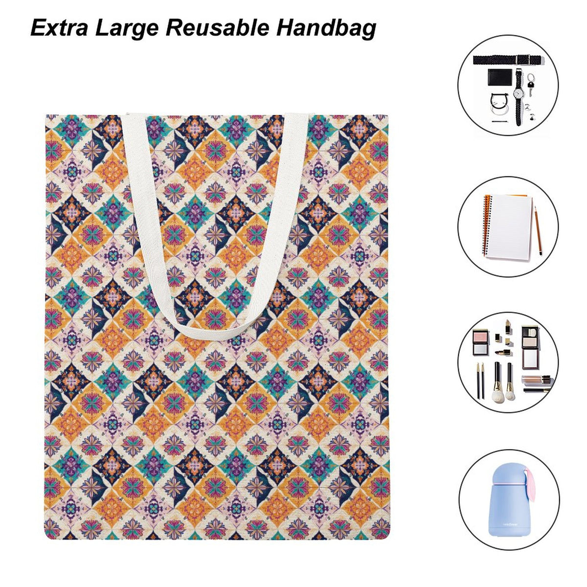 Martin Canvas Tote Handbag-15"x18"/38x46cm (Dual-sided Printing)