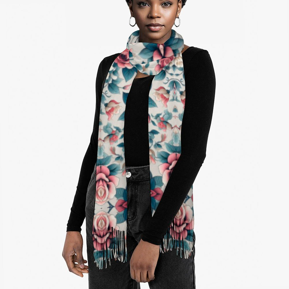 Cashmere-like Tassel Scarf