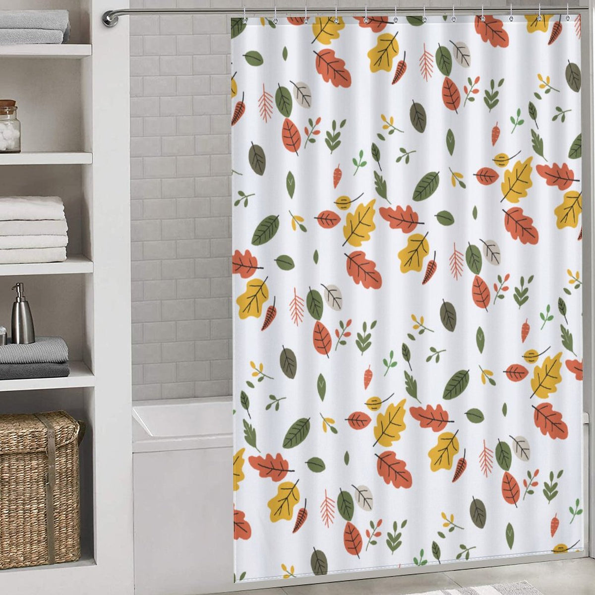 Fall leaves shower curtain