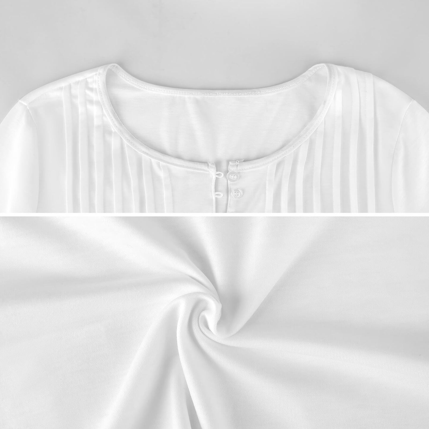 V-neck Women Top with Quarter Sleeve