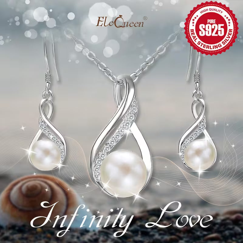 Luxurious and Elegant Titanium Steel Earring Necklace Set | Bohemian Retro Sexy