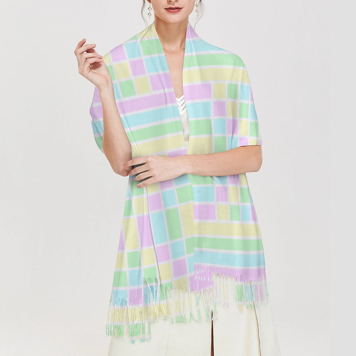 Cashmere-like Tassel Scarf
