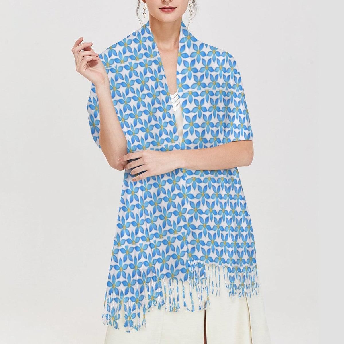 Cashmere-like Tassel Scarf