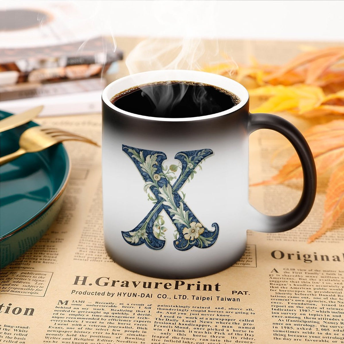 Color Change Mug - Letter X