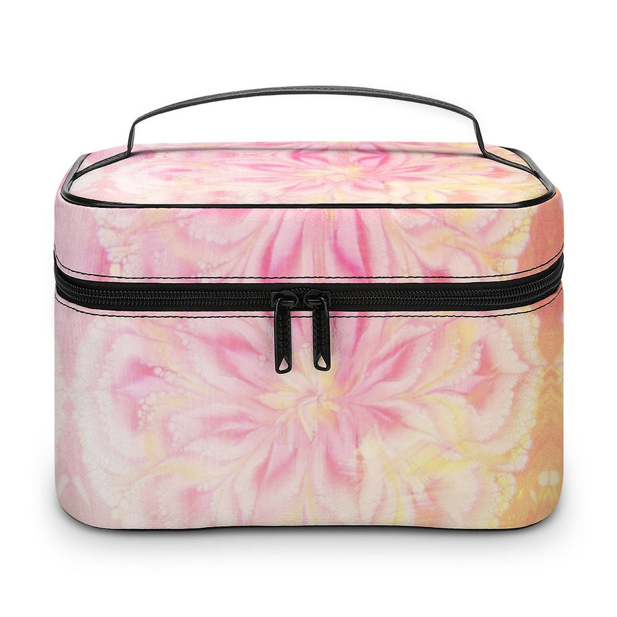 Make-up bag with Lychee pattern PU material
