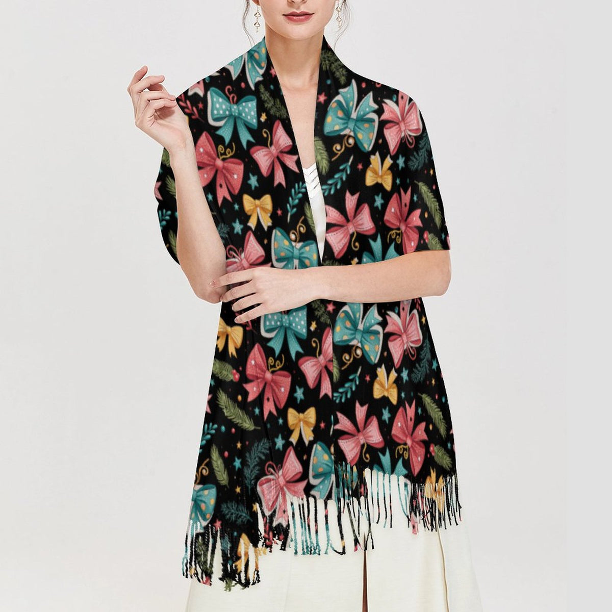 Cashmere-like Tassel Scarf