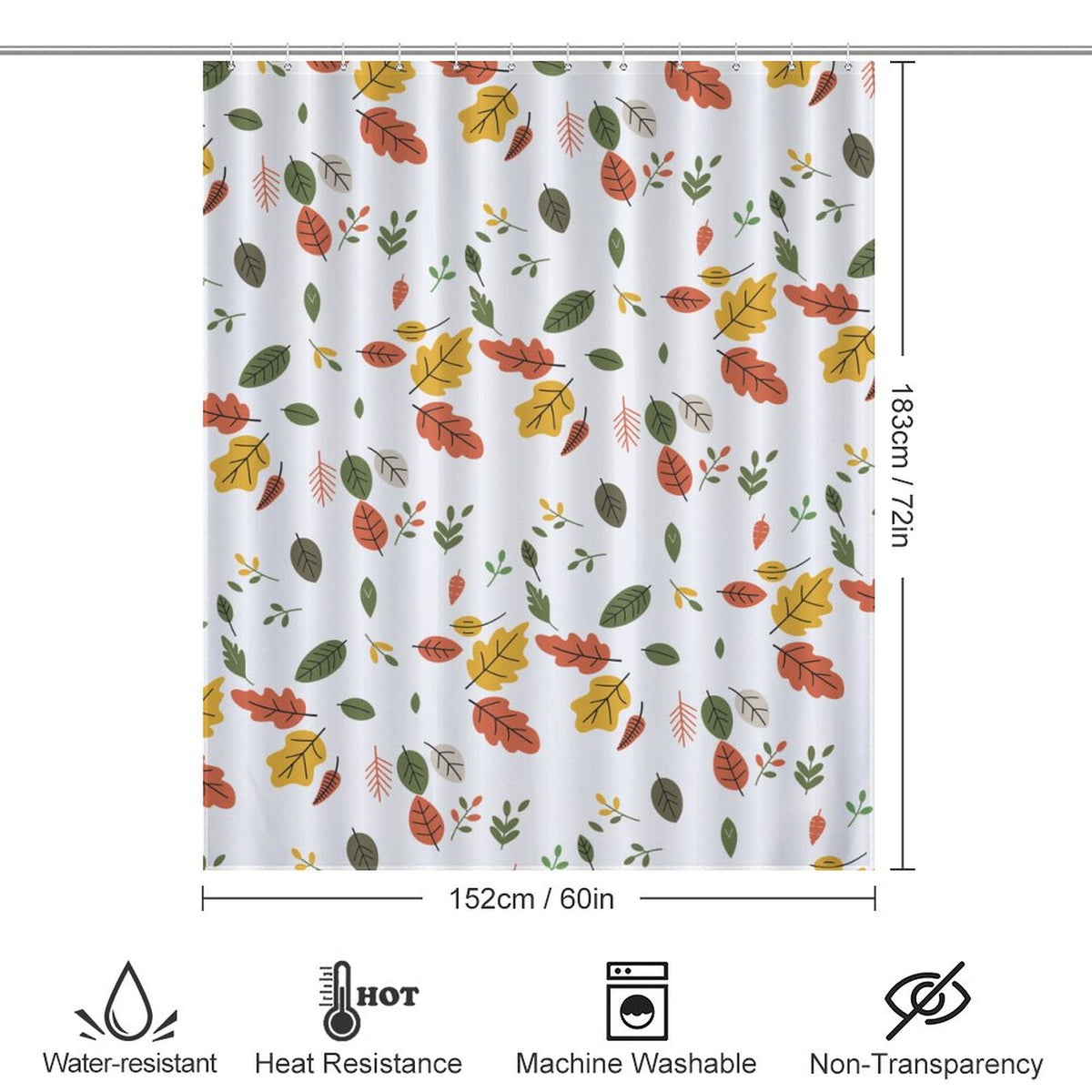 Fall leaves shower curtain