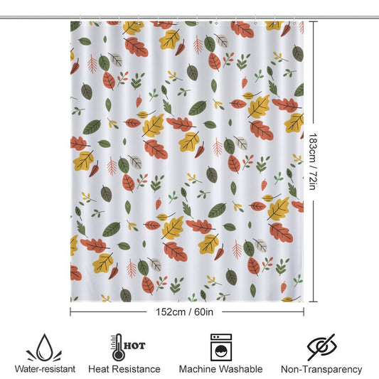 Fall leaves shower curtain