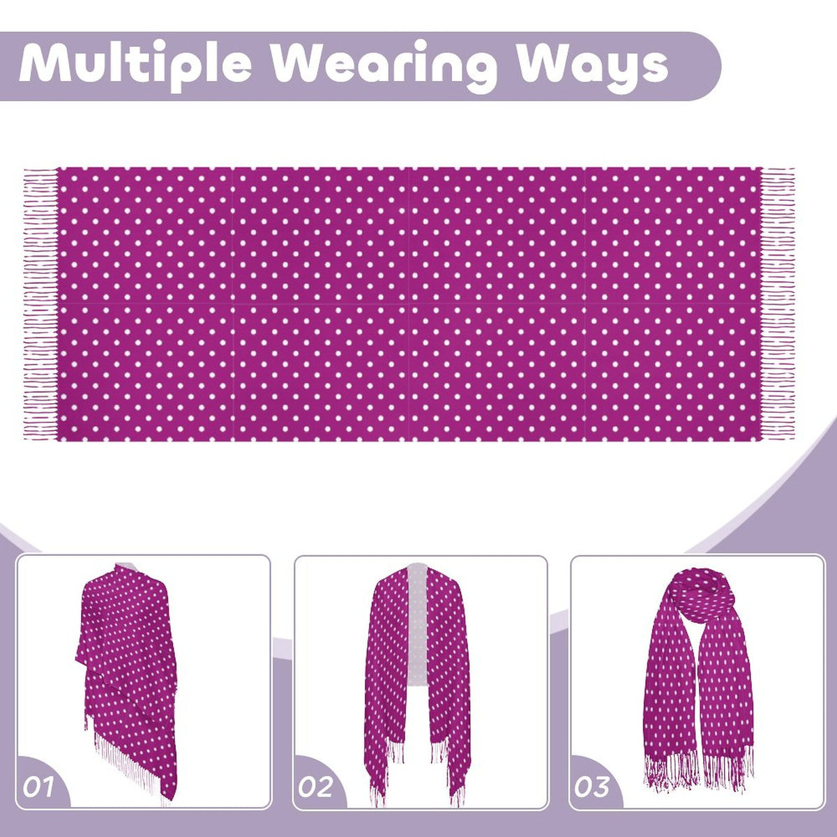 Cashmere-like Tassel Scarf