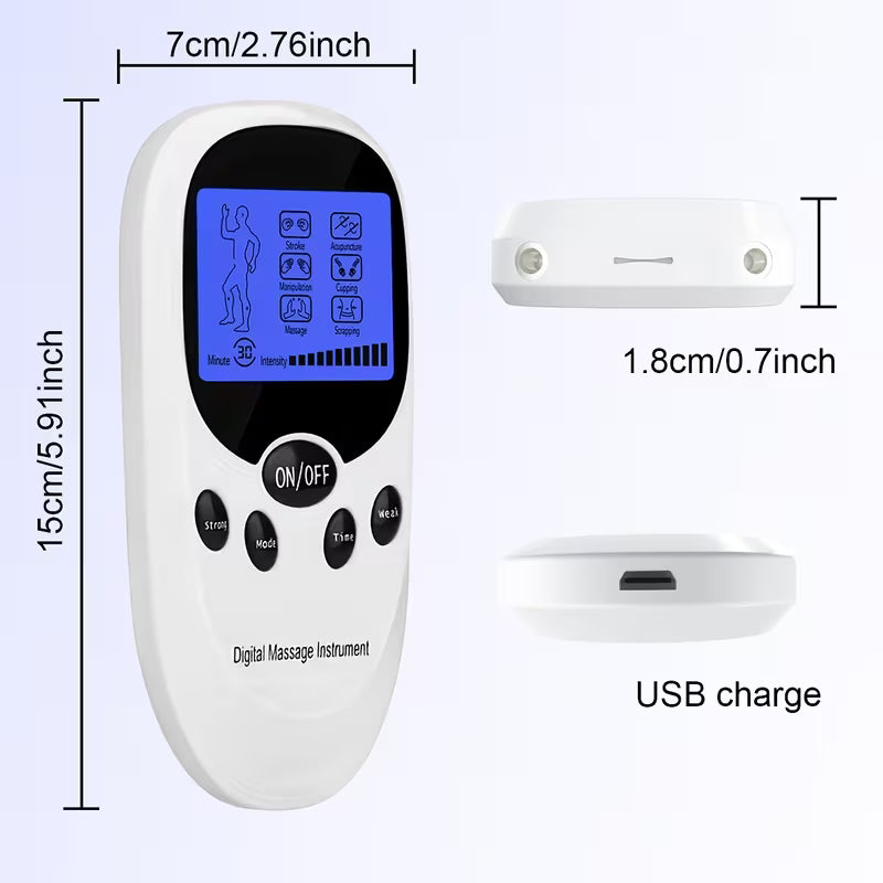 CESLIFF TENS + EMS Muscle Stimulator for Pain Relief — Eases Back, Neck, Arthritis And Foot Pain, Perfect for Post-Workout Muscle Recovery And Relaxation, The Ideal Choice for Home, Fitness Gear, Massage, And Devices!