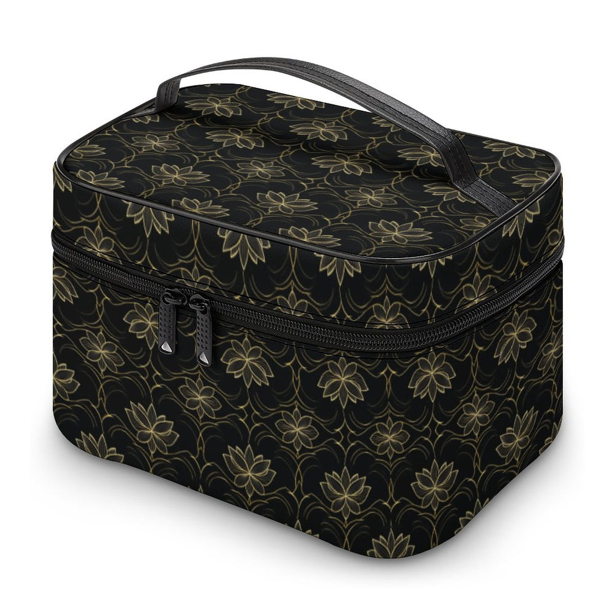 Make-up bag with Lychee pattern PU material
