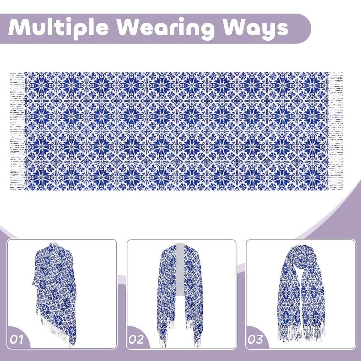 Cashmere-like Tassel Scarf