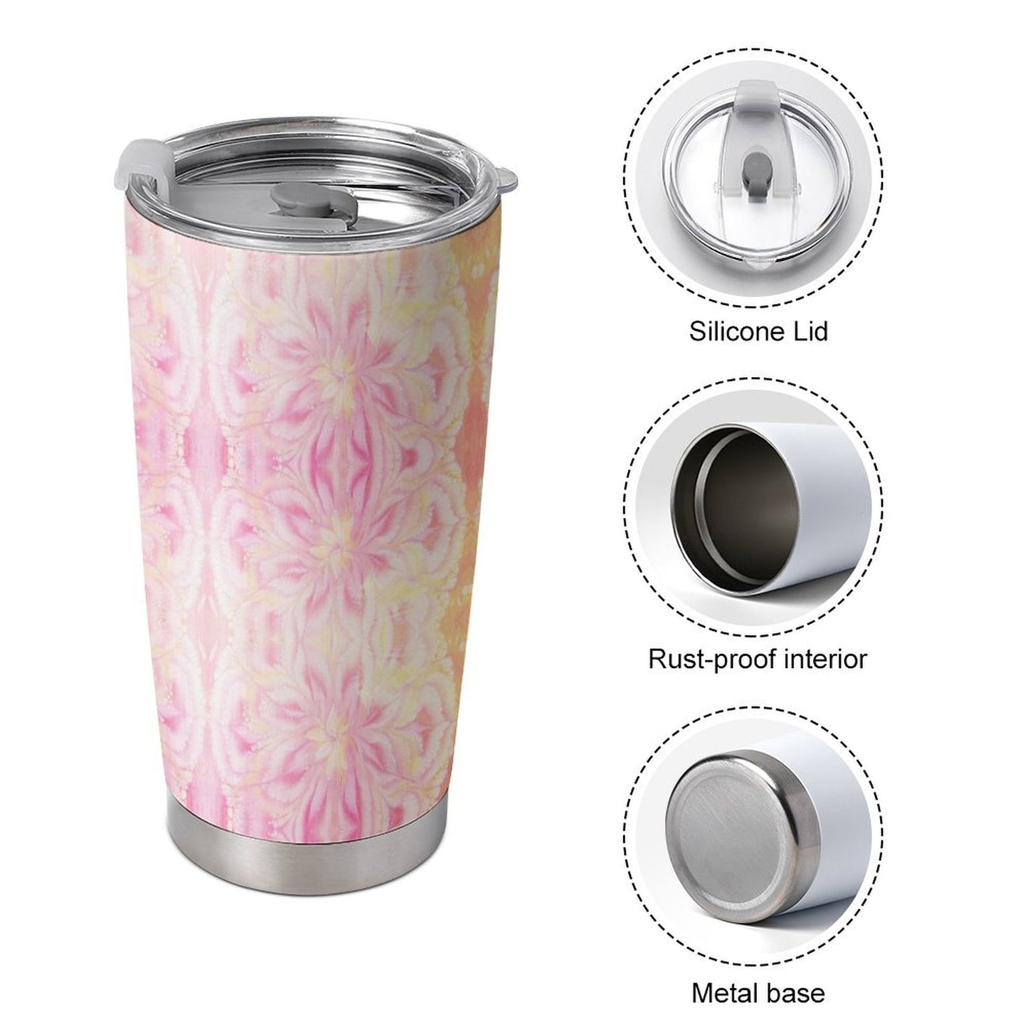 20oz Insulated Stainless Steel Cup with Lid