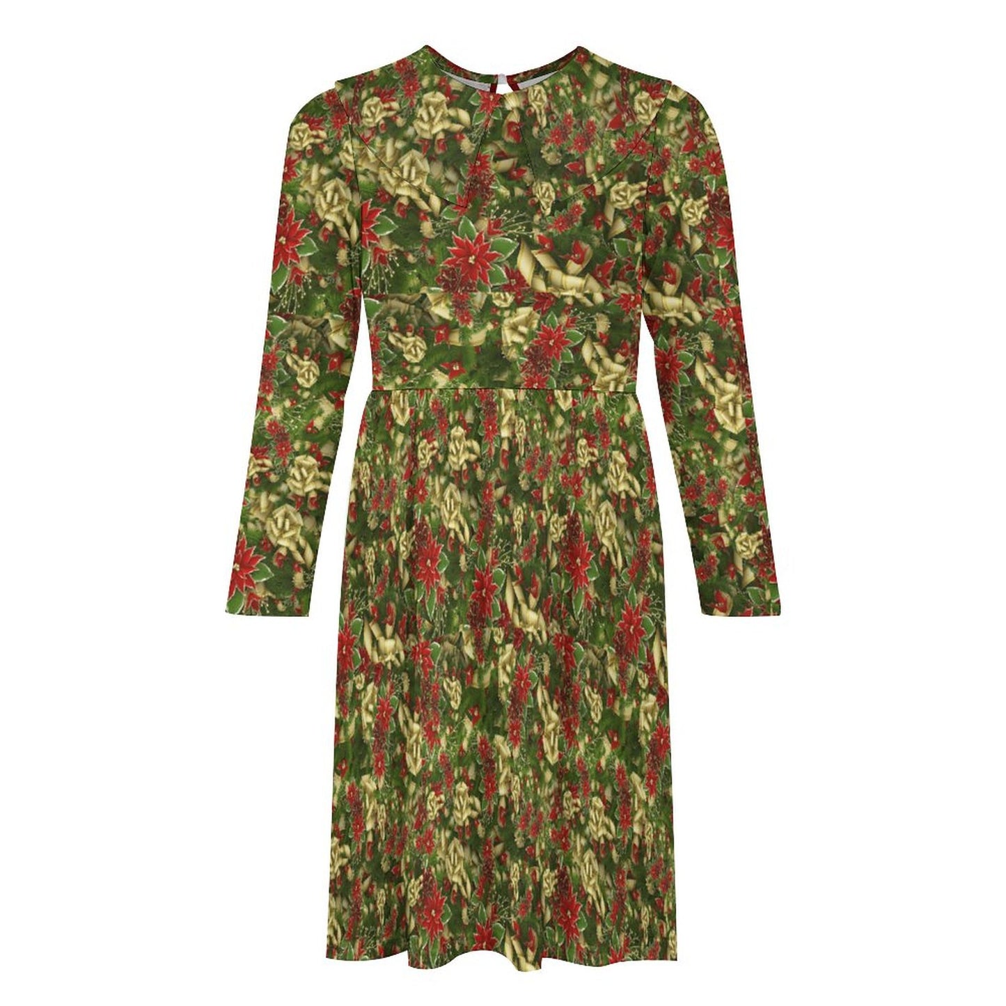 Girl's Long Sleeved Dress Christmas