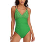 Women's One Piece Swimsuit Tummy Control V Neck Swimwear