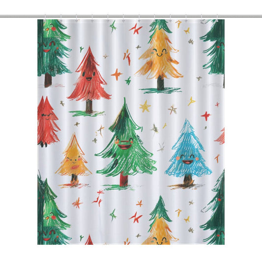 Christmas Tree Shower Curtain