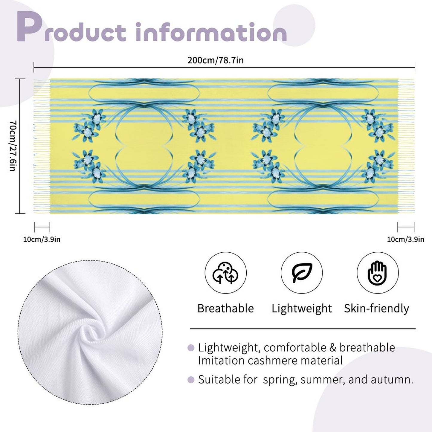 Cashmere-like Tassel Scarf