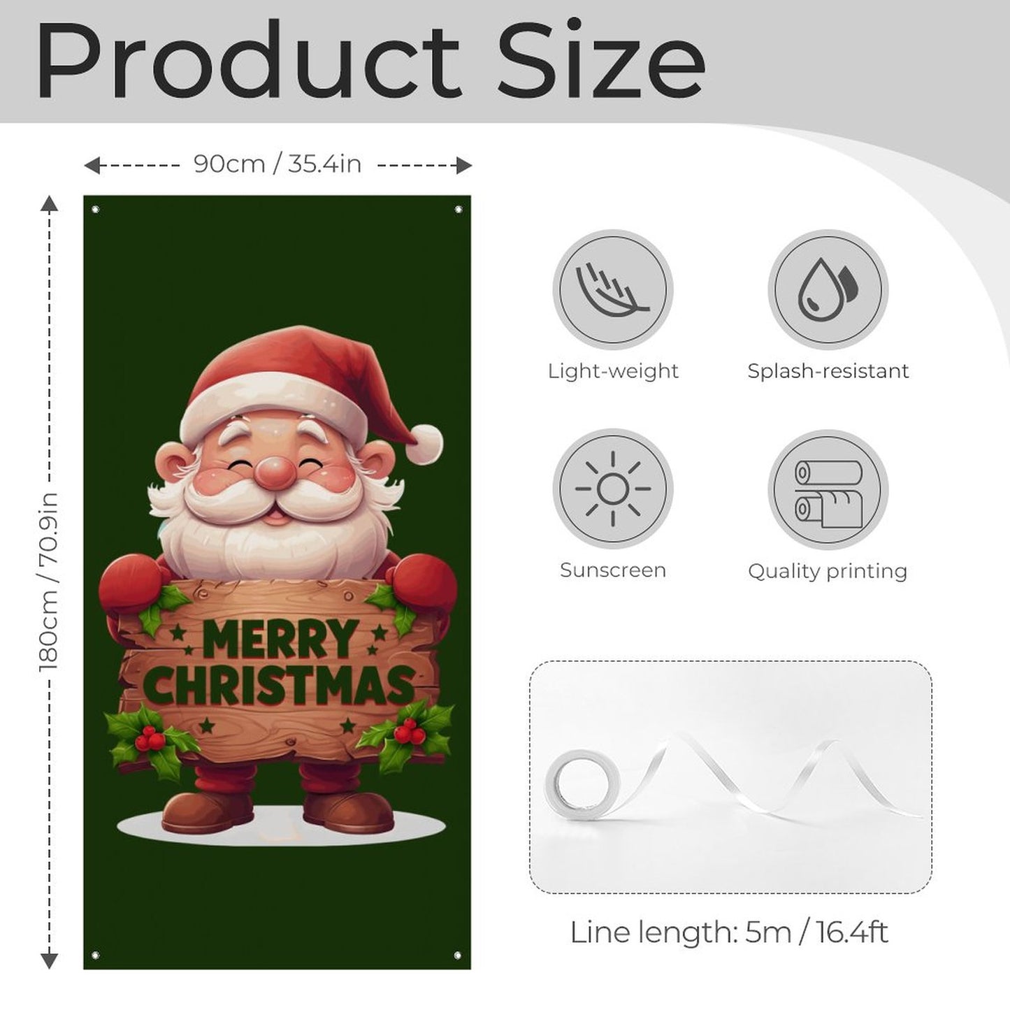 Decorative Door Curtain-35.43"×70.87 "/90x180cm