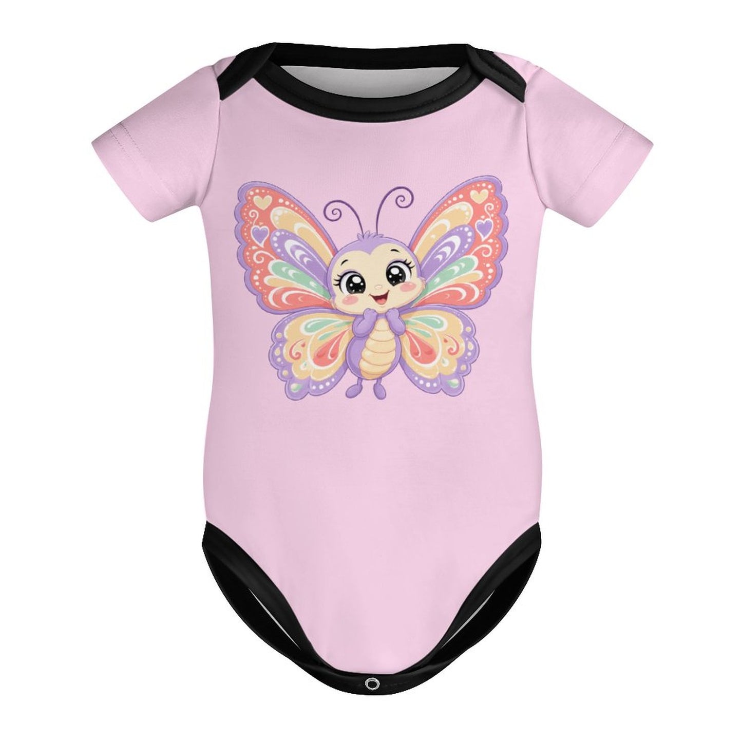 Faux Cotton Short Sleeve Baby Romper