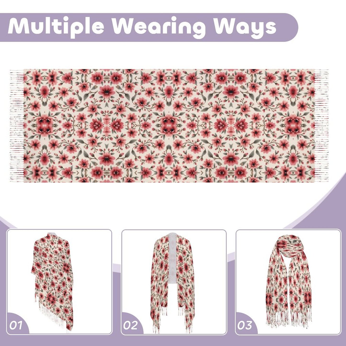 Cashmere-like Tassel Scarf