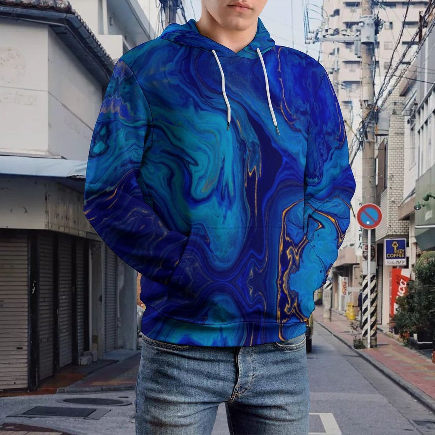 Cool Hoodie with Double-layer Cap