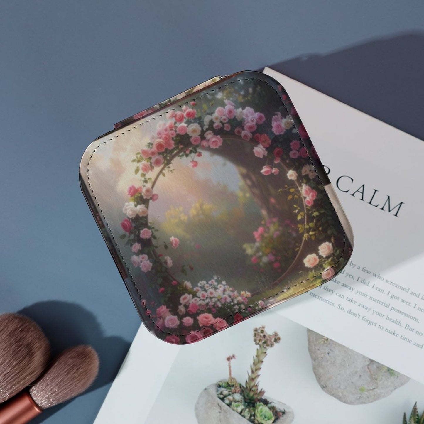 Box Organizer for Jewelry Rose Circle