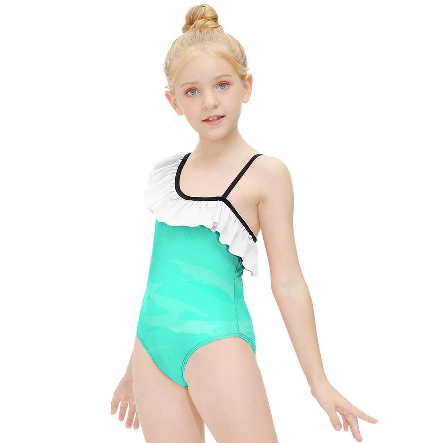 Ruffled One-Piece Swimsuit for Girls