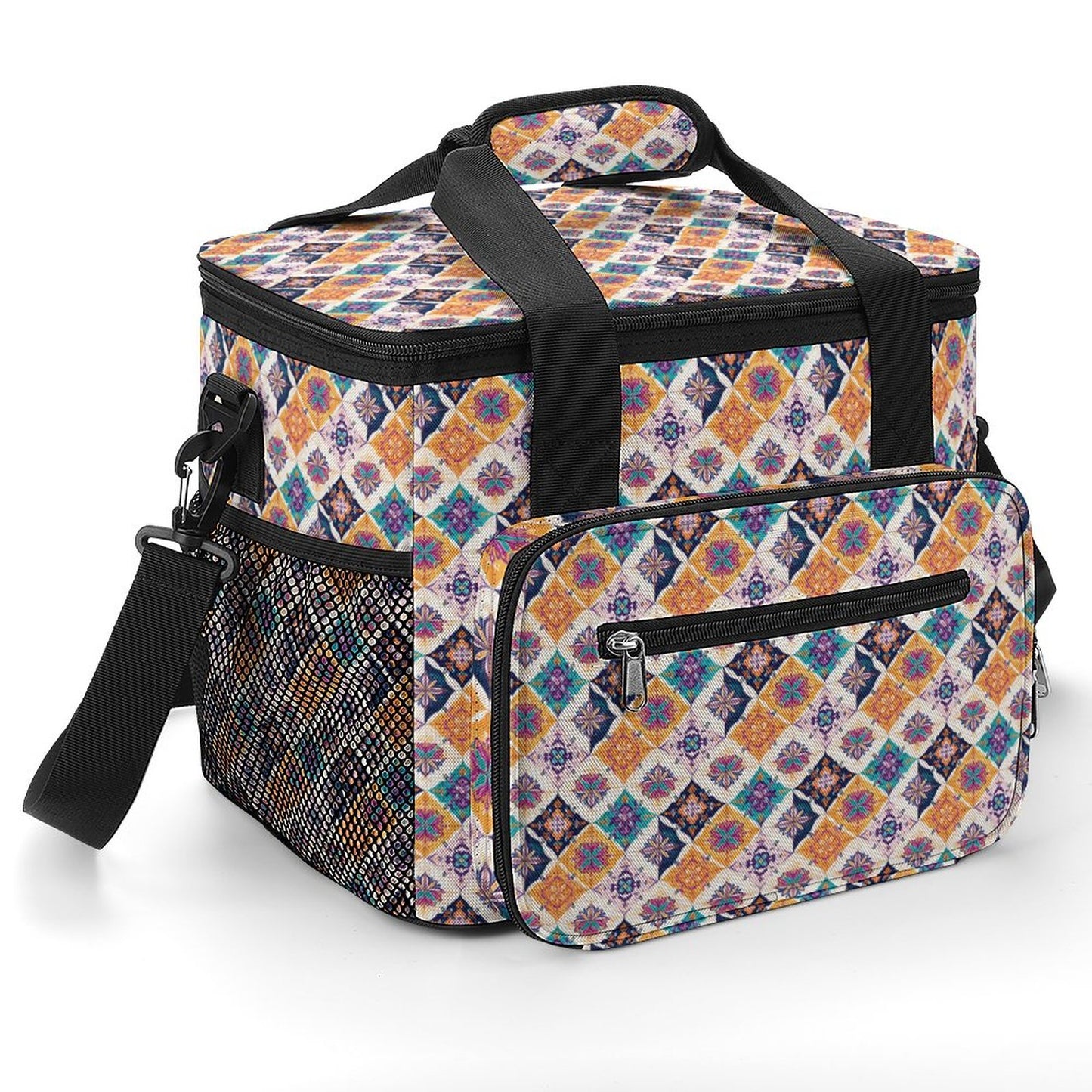 30 Can Collapsible Insulated Cooler Bag with Shoulder Strap A020 (All-Over Printing)