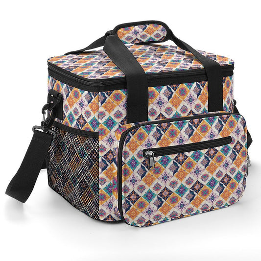 30 Can Collapsible Insulated Cooler Bag with Shoulder Strap A020 (All-Over Printing)